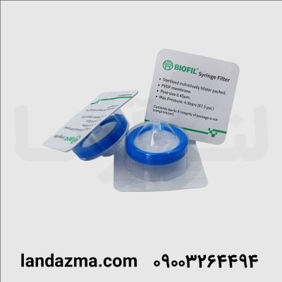 فیلتر سرسرنگی µ 0/45 از جنس PVDF با قطر 30mm