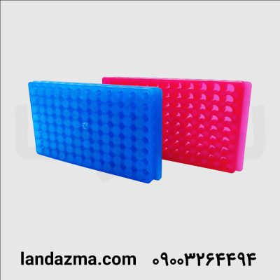 رک میکروتیوپ 2 طرفه (0/5 و 1/5) بدون درب 96 خانه چینی