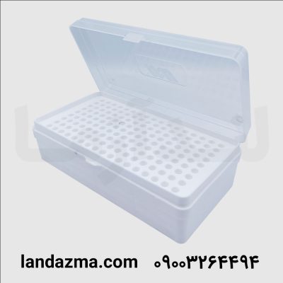 رک میکروتیوب 0/2 با درب لولائی 153 خانه چینی