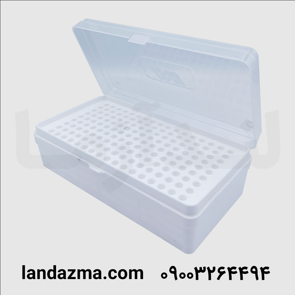 رک میکروتیوب 0/2 با درب لولائی 153 خانه چینی