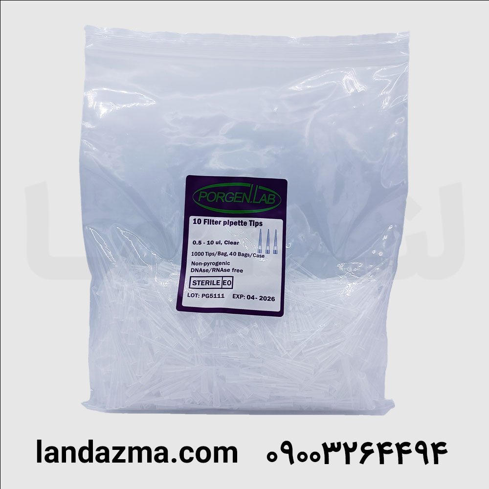 سر سمپلر کریستالی بلند فیلتردار 1000 عددی DNase RNase free