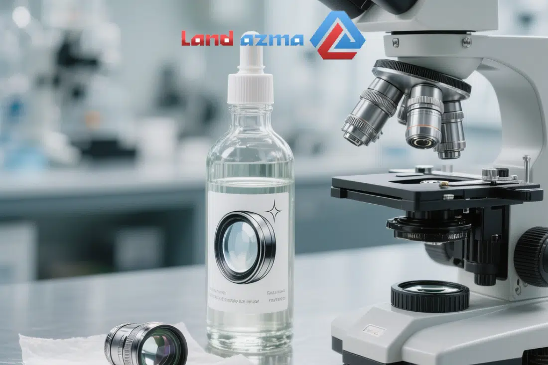 محلول استاندارد برای شستشوی لنز میکروسکوپ