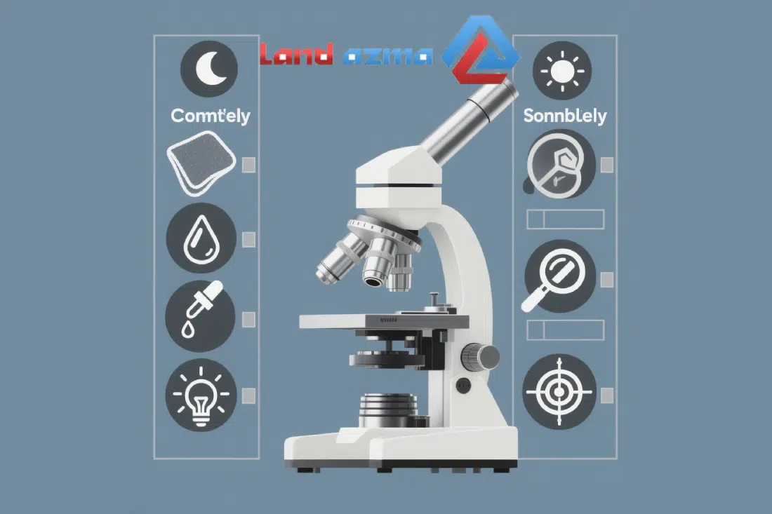 چک‌لیست ماهانه و سالانه برای نگهداری از میکروسکوپ